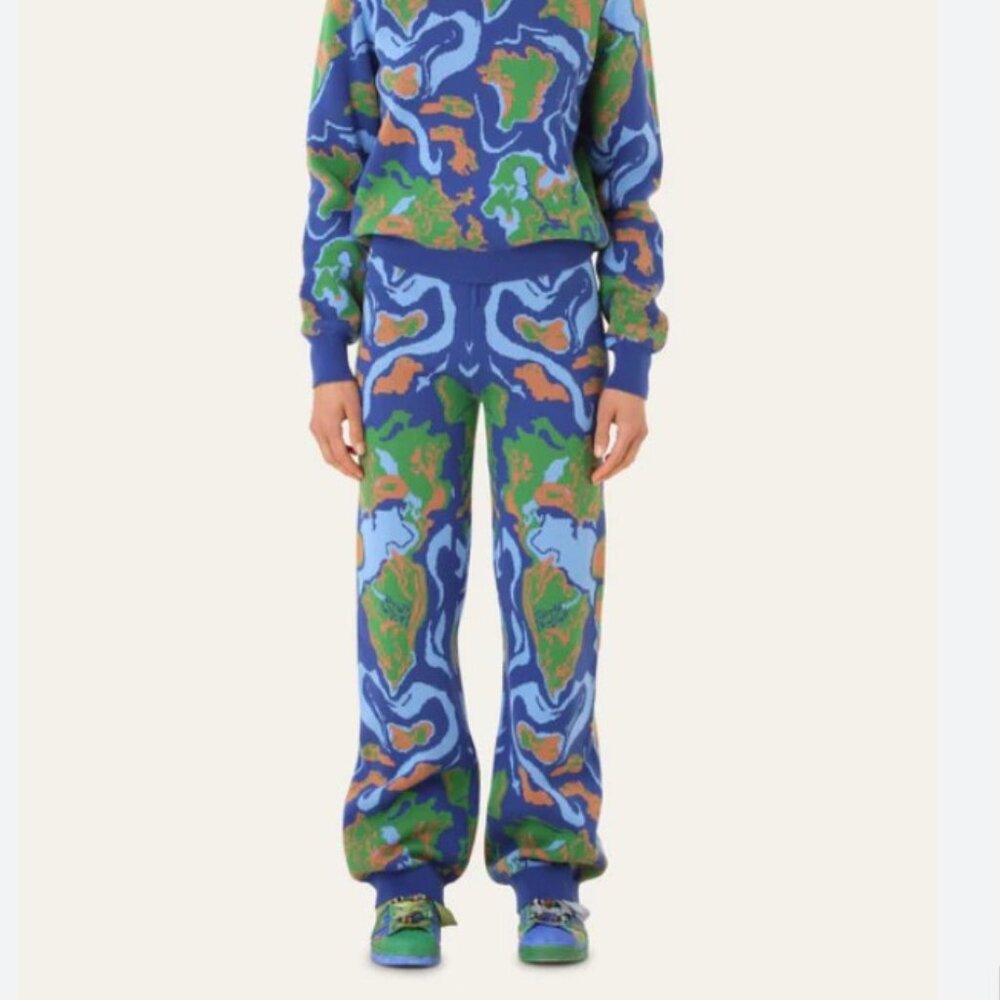 Helmstedt Alda Pants - Earth Jacquard knitted Size Medium